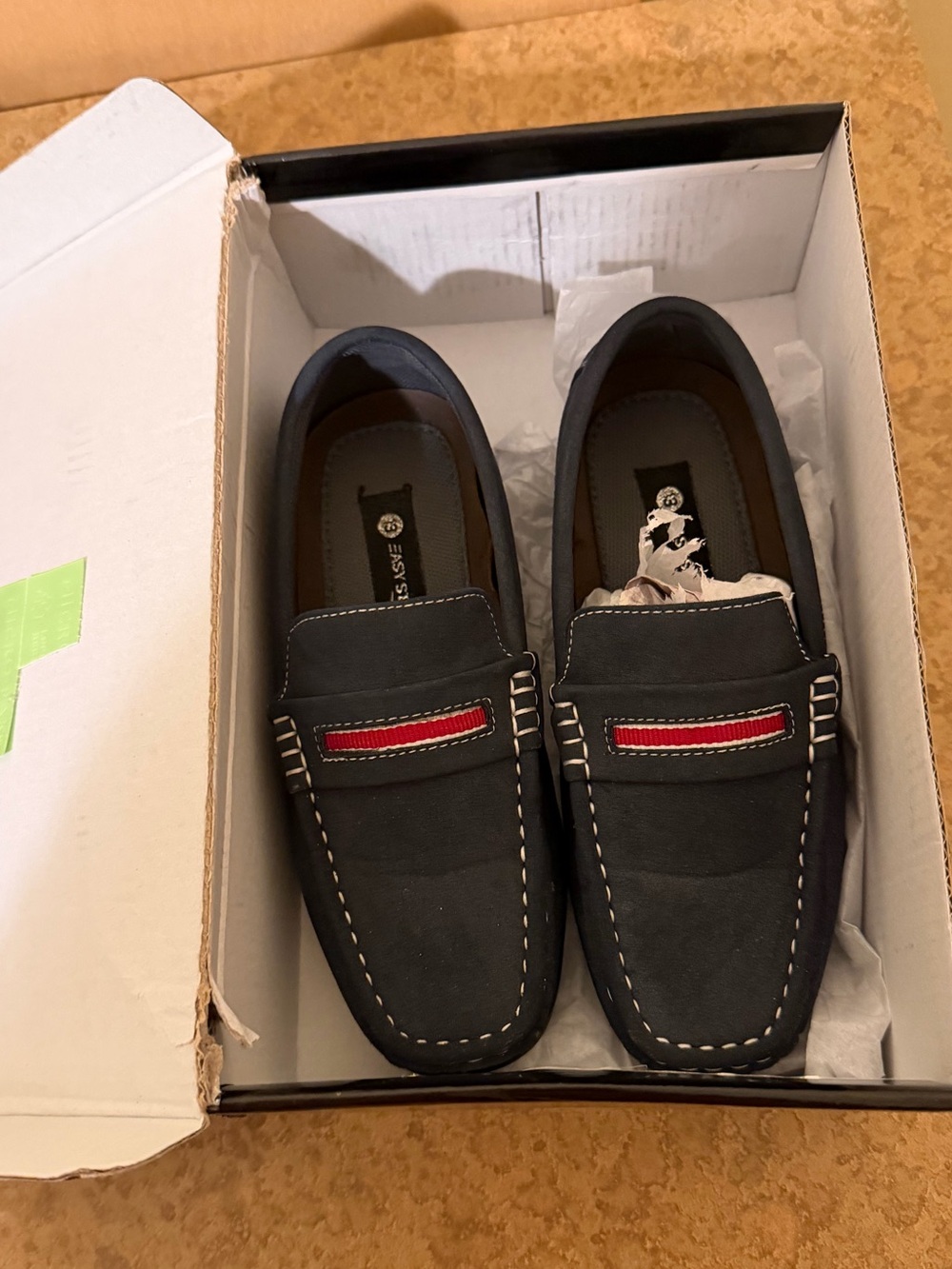 Easy Strider Kids Navy Loafers Size 13 Little Kid Dress Shoes NIB